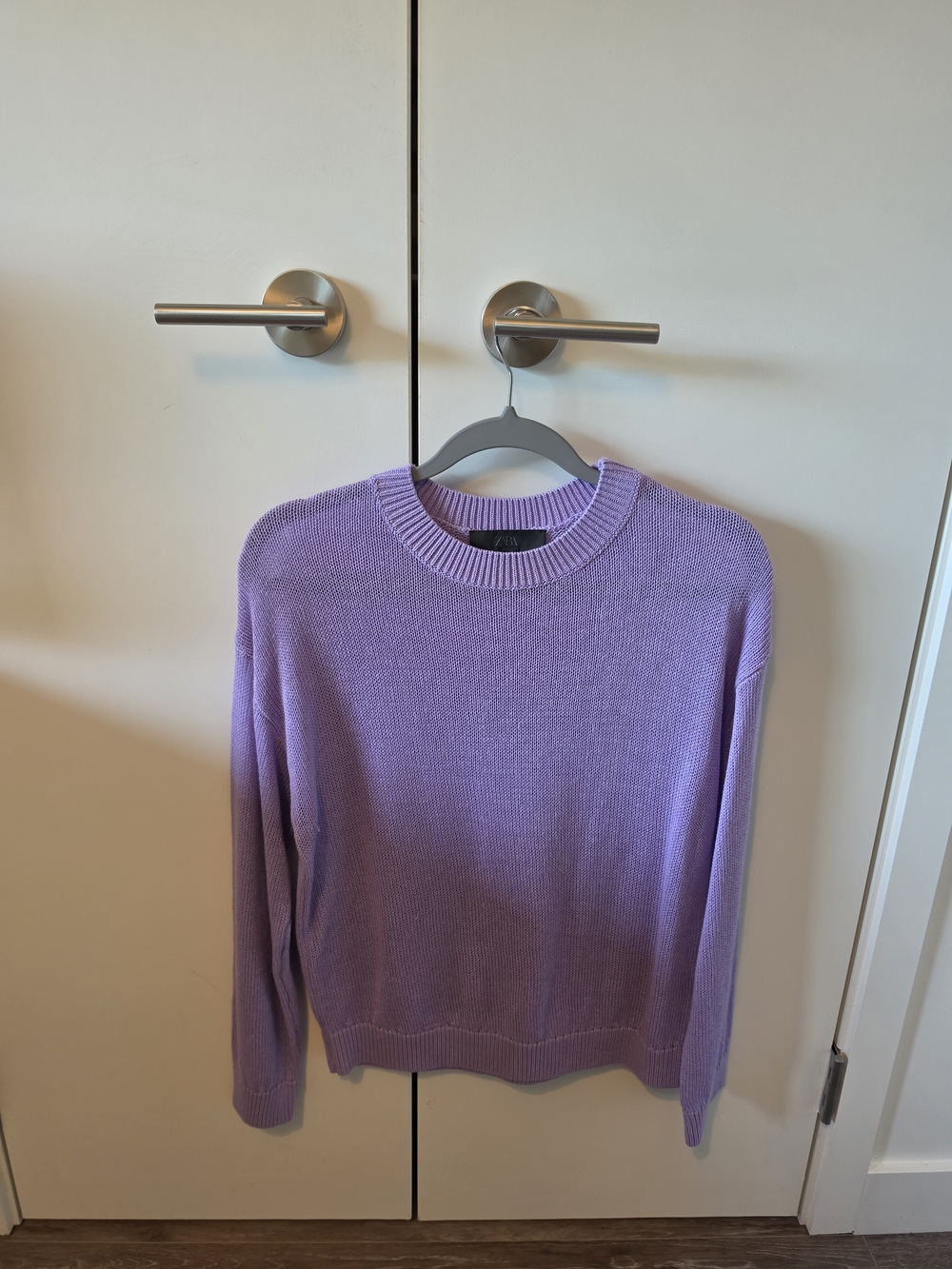 Zara Lavender Crewneck Sweater
